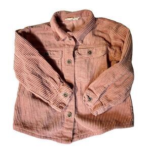 Girl’s Pink Corduroy Shacket, Sz 5